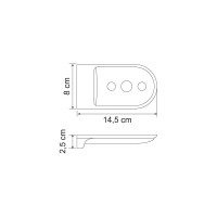 Мыльница решетка WasserKRAFT Kammel K-8369WHITE