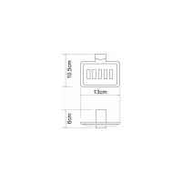 Мыльница решетка WasserKRAFT Leine K-5069WHITE