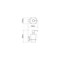 Дозатор для жидкого мыла WasserKRAFT Leine K-5099WHITE