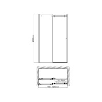 Душевая дверь WasserKRAFT Vils 56R05
