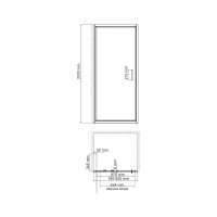 Душевая дверь WasserKraft Зальм (Salm) 27I27
