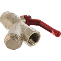 Шаровой кран IVANCI Superior с фильтром, ручка-рычаг, внутренняя/внутренняя резьба 3/4" IVC.100292.N.04