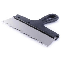 Зубчатый шпатель с антикоррозийным покрытием 350мм зуб 6х6мм Jettools 202-350/6