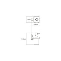 Дозатор для жидкого мыла WasserKRAFT Lopau K-6099