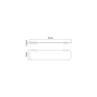 Стеклянная полка WasserKRAFT Sauer K-7924