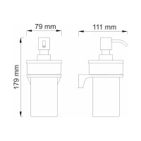 Дозатор для жидкого мыла WasserKRAFT Glan K-5199