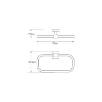 Держатель полотенец WasserKraft Диль (Dill) K-3960