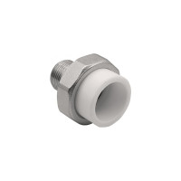 Комбинированная муфта VRT разъемная, наружная, 32х3/4", EVER plast, белый 532442