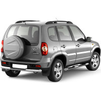 Рейлинги PT Group Усиленный CHEVROLET Niva 2002-20/ LADA Niva 2020-02010702 Черный муар LNV551501
