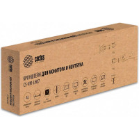 Кронштейн для монитора/ноутбука Cactus CS-VM-LH07-AL серебряный, 13"-27", макс. 8 кг, настольный, поворот 1380945