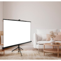 Напольный рулонный экран CACTUS 180x180 см Triscreen CS-PST-180x180 1:1 черный 359024