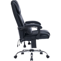 Кресло CACTUS CS-CHR-OC02M-BK черный, экокожа, крестовина сталь 1884023