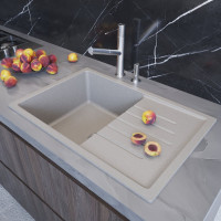 Мойкa MIXLINE ML-GM19 с крылом, серая 310, 750x500x200 мм newх 551984