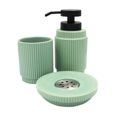 Набор настольных аксессуаров Bath Plus BASILICA SET3 GREEN W-CE2478FA-SET3