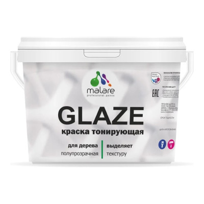 Лессирующая тонирующая краска по дереву MALARE Glaze 2036775036119