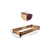 Колышки для деревянных грядок Delta-Park CB15-1 коричнево-красные, 4 шт.3003030