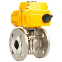 Шаровой кран DN.ru КШФП.316.200 Ду40 Ру40 с электроприводом QT-005 220В D160-02070