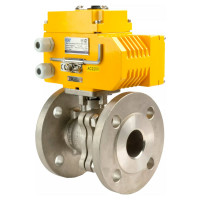 Шаровой кран DN.ru КШФП.316.200 Ду40 Ру40 с электроприводом QT-005 220В D160-02070