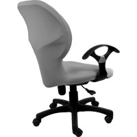 Чехол на мебель ГЕЛЕОС 715 для компьютерного кресла, стула, светло-серый ГЧ00715