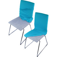 Чехол на мебель ГЕЛЕОС 716 для компьютерного кресла, стула, голубой ГЧ00716