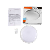 Светодиодный светильник Jazzway настенно-потолочный "Банник" PBH-PC2-RA 18Вт 6500К IP65 ЖКХ ДБП кругл. пылевлагозащитный белый 5032309