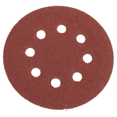 Круг шлифовальный на липучке с отверстиями (5 шт; 125 мм; P60) HOEGERT TECHNIK HT8D121