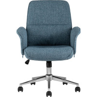 Офисный стул Стул Груп SIMONA, голубой THOMASINA TWEED BLUE