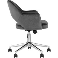 Офисное кресло Стул Груп Кларк, велюр, серый CLARKSON GREY CHROME