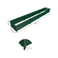 Сборная грядка Delta-Park GU 0.5х4 м, зеленая 30011_GU504Gr