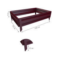 Готовая грядка Delta-Park GL 0.7х1 м, коричнево-красная 30010_GL701Ch