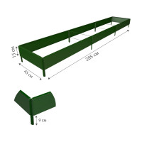 Готовая грядка Delta-Park GX 0.45х2.85 м, зеленая 30020GX_45275Gr