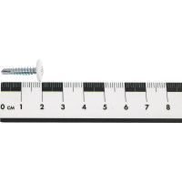 Саморезы ВИРТУОЗ 4,2х19 мм сполусферическая головка с прессшайбой, сверло, RAL9003, 50 шт 89564