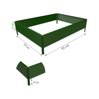 Готовая грядка Delta-Park GX 0.70х0.95 м, зеленая 30020GX_7095Gr