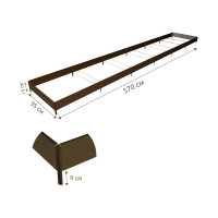 Готовая грядка Delta-Park GX 0.95х4.75 м, коричневая 30020GX_95465Br