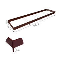 Готовая грядка Delta-Park GX 0.95х3.8 м, коричнево-красная 30020GX_95370Ch