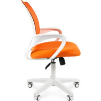 Компьютерное кресло CHAIRMAN 696 белый пластик TW-16/TW-66 оранжевый 00-07014838