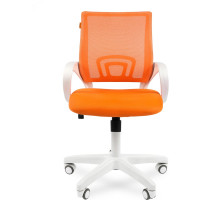 Компьютерное кресло CHAIRMAN 696 белый пластик TW-16/TW-66 оранжевый 00-07014838