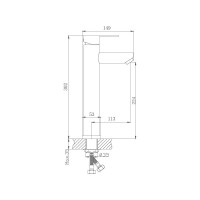 Смеситель для раковины Haiba HB11801 547819