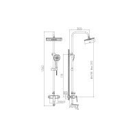 Смеситель для ванны Haiba HB24548-7 547890