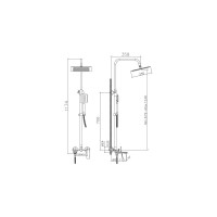 Смеситель для ванны Haiba HB24533-3 026-5525