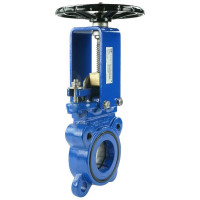 Задвижка шиберная DN.ru GGG40-SS304-NBR-2W Ду65 Ру16 двусторонняя, штурвал D040-04719