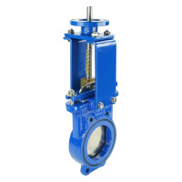 Задвижка шиберная DN.ru GGG40-SS304-NBR-2W-ISO Ду125 Ру10 с голым штоком и ISO-фланцем D040-03161