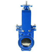 Задвижка шиберная DN.ru GGG40-SS304-NBR-2W-ISO Ду125 Ру10 с голым штоком и ISO-фланцем D040-03161