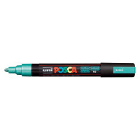 Художественный акриловый маркер UNI POSCA PC-5M, зеленый металлик, 1.8 - 2.5 мм 149528