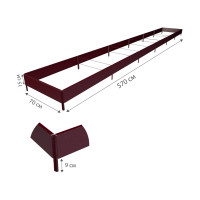 Готовая грядка Delta-Park GX 0.7х5.7 м, коричнево-красная 30020GX_70560Ch