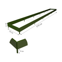 Готовая грядка Delta-Park GX 0.7х5.7 м, зеленая 30020GX_70560Gr