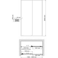 Душевая дверь WasserKraft Диль (Dill) 61S31