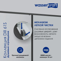 Душевая дверь WasserKraft Диль (Dill) 61S31