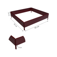 Готовая грядка Delta-Park GX 0.95х0.95 м, коричнево-красная 30020GX_9595Ch