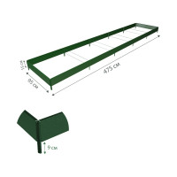 Готовая грядка Delta-Park GX 0.95х4.75 м, зеленая 30020GX_95465Gr